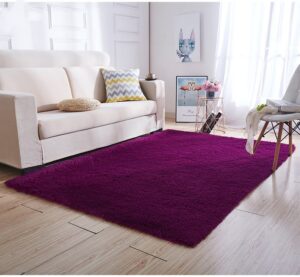 Alfombra Peludas Livianas 200x300 cm Morado