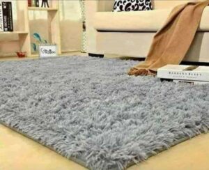 Alfombra Peludas Livianas Gris