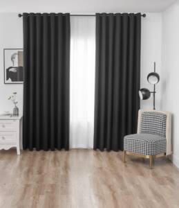 Cortinas blackout pack 2 Paños 140x230 Negra