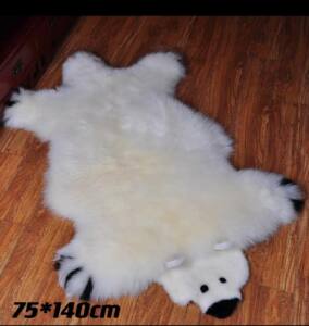 Alfombra de Felpa Peluda diseño Oso Acostado