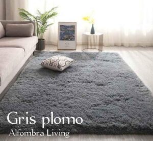 Alfombra tipo Shaggy Peludas Livianas 150x200 cm Gris