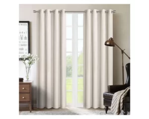 Cortinas blackout pack 2 Paños 140x230 Blanco Invierno