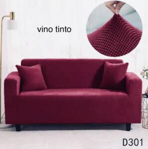 Cubre Elástico adaptable vino tinto