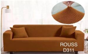 Cubre Sillón/Sofá Elástico adaptable café claro