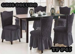 Pack de 6 Fundas Cubre Sillas Comedor Texturizadas Turcas Diseño 6