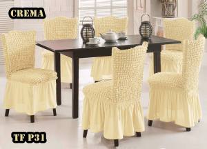 Pack de 6 Fundas Cubre Sillas Comedor Texturizadas Turcas Diseño 2