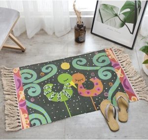 Alfombra Pasillera Estilo étnico Medidas 60x110 cm Diseño 9