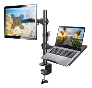 Soporte Brazo Doble para Monitor Notebook Escritorio
