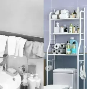 Portátil Estante Mueble Organizador de Baño 3 Niveles Repisa - imagen 2
