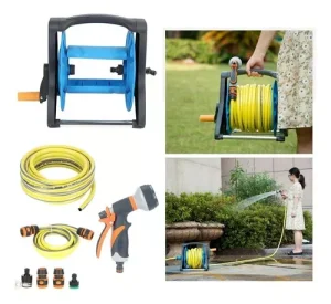 Manguera Retráctil Carrete y Pulverizador Accesorios Jardín Diseño 1 - imagen 3
