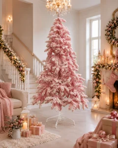 Árbol de Navidad Rosado Nevado 180 cm - imagen 4
