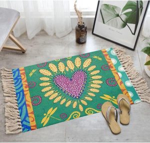 Alfombra Pasillera Estilo étnico Medidas 60x110 cm Diseño 7