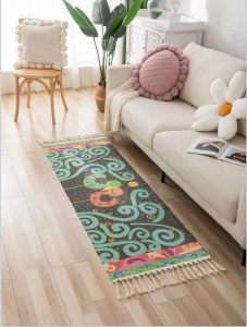 Alfombra Pasillera Estilo étnico Medidas 60x110 cm Diseño 6