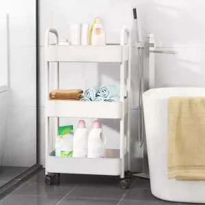 Carrito Carro Organizador Ruedas Multiuso Chef Choice 3 Niveles Blanco - imagen 3