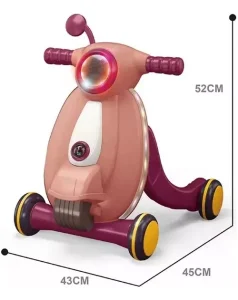 Caminador Correpasillos Bebé Musical Baby Walker Rosa - imagen 2