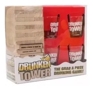 Juego de Mesa Tragos Shots en Inglés Drunken + 4 Vasos