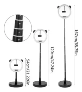 Aro de Luz Portátil con Orejitas y Soporte - imagen 2