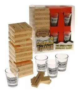 Juego de Mesa Tragos Shots en Inglés Drunken + 4 Vasos - imagen 2