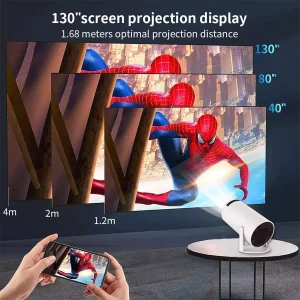 Mini Proyector 4K Wifi Bluetooth Video Beam Hy300 Automático - imagen 4
