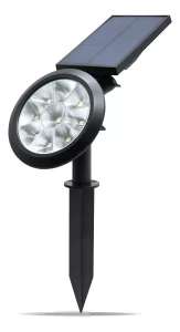 9 LED Solar Césped Luz Foco al Aire Libre Jardín Color Negro - imagen 2