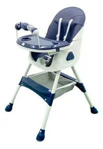 Silla Comedor Infantil para Bebé 2 en 1 Color Azul