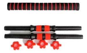 Set Mancuernas y Barra Unibles 20 kg Pesas Ajustables - imagen 3