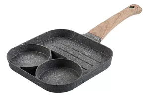 Sartén Manual Multiuso para Huevos Hamburguesa Antiadherente 3 Tazas - imagen 3
