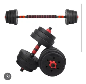 Set Mancuernas y Barra Unibles 20 kg Pesas Ajustables - imagen 2