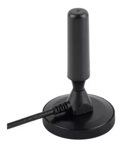 Antena TV Digital Abierta HD Tvd Interior 360 Coaxial Color Negro - imagen 3