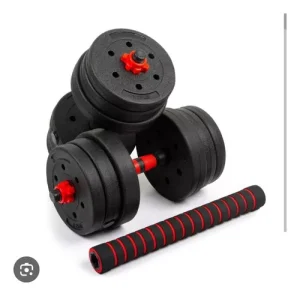 Set Mancuernas y Barra Unibles 20 kg Pesas Ajustables