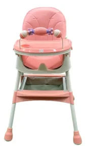 Silla Comedor Infantil para Bebé 2 en 1 Color Rosa - imagen 3