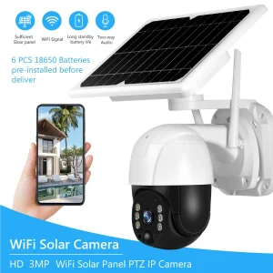 Cámara IP Solar 360 Seguridad Wifi Exterior HD 1080P - imagen 3