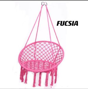 Silla Hamaca Colgante Columpio Terraza Fucsia