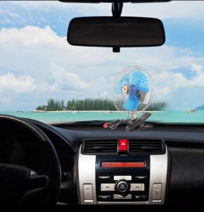 Ventilador Pinza para Auto Metálico 6 Pulgadas 12 Voltios Oscilante - imagen 2