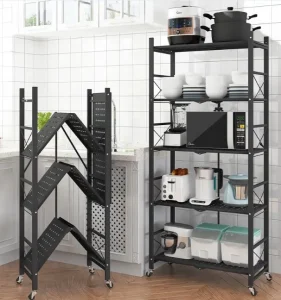 Estante Organizador Plegable Metalico Multiuso 5 Niveles - Angeles del Hogar Chile