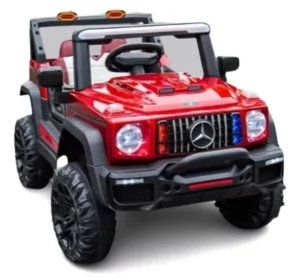 Jeep Auto a Bateria 12V con Control Remoto Color Rojo - Angeles del Hogar Chile