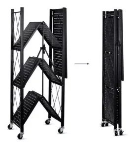 Estante Organizador Plegable Metálico Multiuso 4 Niveles - imagen 2