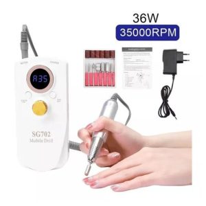 Torno Electrico Para Unas Manicure Pedicure Inalambrico 36W - Angeles del Hogar Chile
