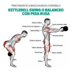 Pesa Rusa Kettlebell 6 kg Entrenamiento Fitness - imagen 3