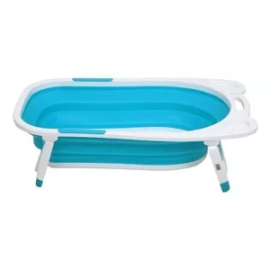 Banera Tina Plegable Para Bebes Color Azul - Angeles del Hogar Chile