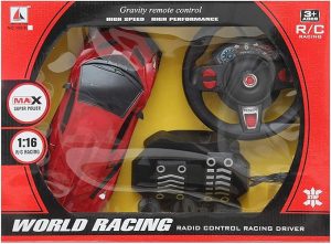 Auto de Juguete Control Remoto World Racing Infantil Rojo