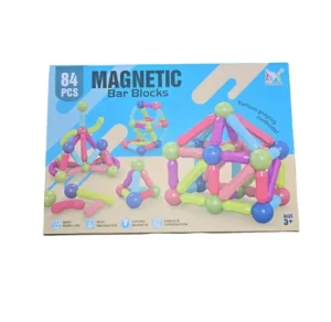 Magnetic Bar Blocks - Bloques Magnéticos 84 piezas - imagen 4