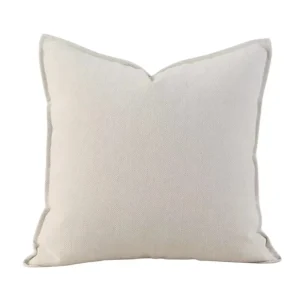 Pack de 2 Fundas de Cojín Chenille Gruesa Dos Lado blanco invierno