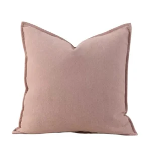 Pack de 2 Fundas de Cojín Chenille Gruesa Dos Lado Color Rosa