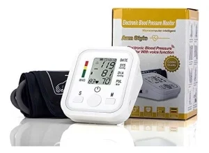 Medidor de Presión Arterial en Casa Tensiómetro Toma Digita Blanco - imagen 3