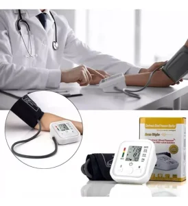 Medidor de Presión Arterial en Casa Tensiómetro Toma Digita Blanco - imagen 5