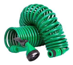 Manguera Espiral Expandible Hogar Casa Jardín 15 m Color Verde