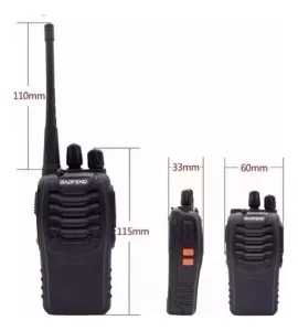 Pack 2 Radio Transmisor Walkie Talkie Baofeng BF-888S 100V/240V - imagen 3