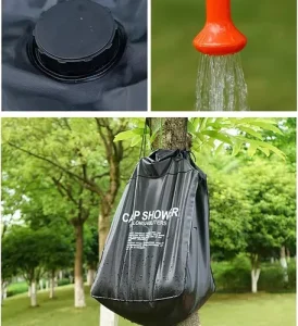 Ducha Solar 40 Litros de Camping Bolsa de Agua con Ducha - imagen 8