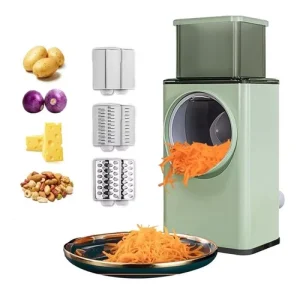 Picador Cortador de Verduras Frutas Rayador Alimentos 3en1